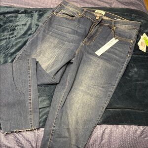 Nicole Miller Blue Straight Leg Jeans